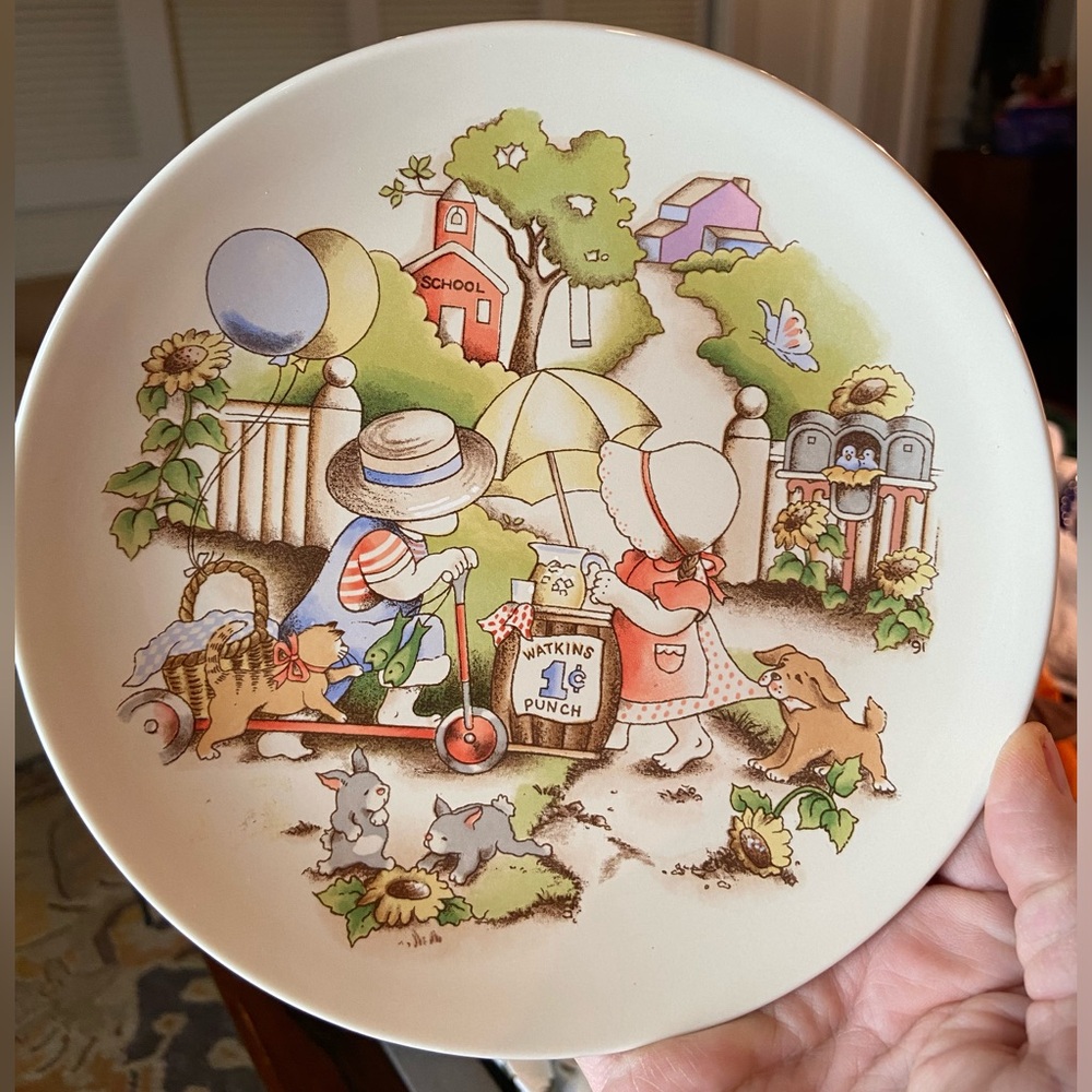 Watkins 6194‎ Country Kids Desert Plate Good Friends Are Forever 1991